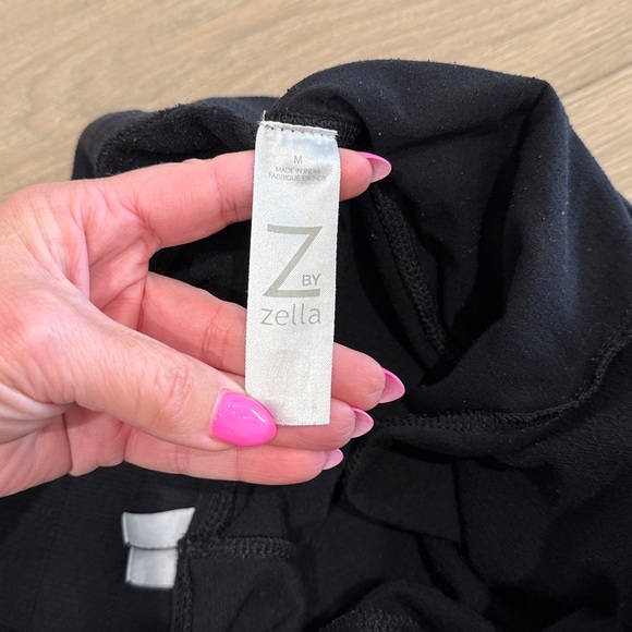 Z BY ZELLA Black High Rise Active Workout Lounge Cotton Blend Joggers Size M - Picture 8 of 11